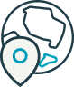 pf+c_globe-icon An icon of a globe with a location pin, indicating the location of a physician in the area.